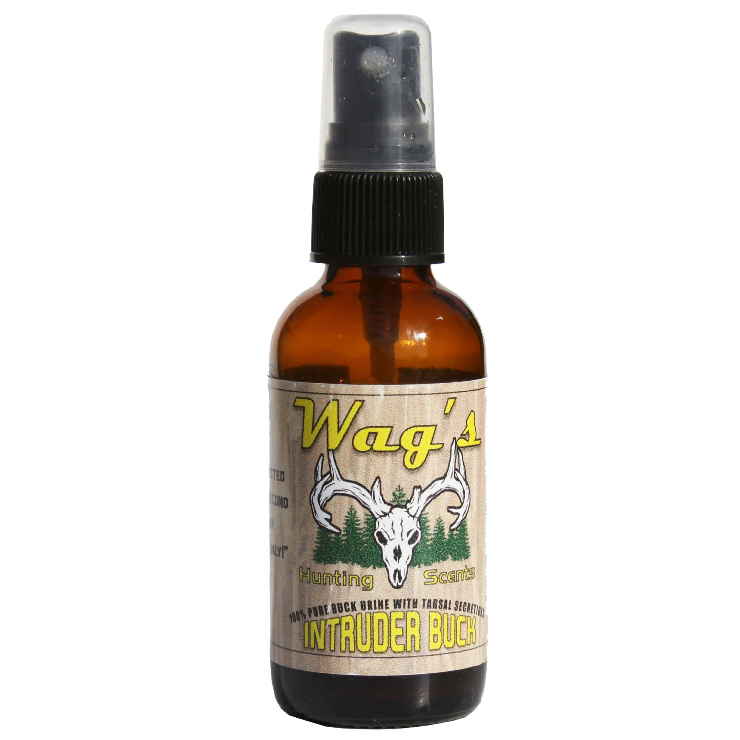 Wag’s Hunting Scents Intruder Buck Urine 100% Pure 2oz Glass Spray Atomizer Bottle 1 Wag’s Hunting Scents Intruder Buck Urine 100% Pure 2oz Glass Spray Atomizer Bottle